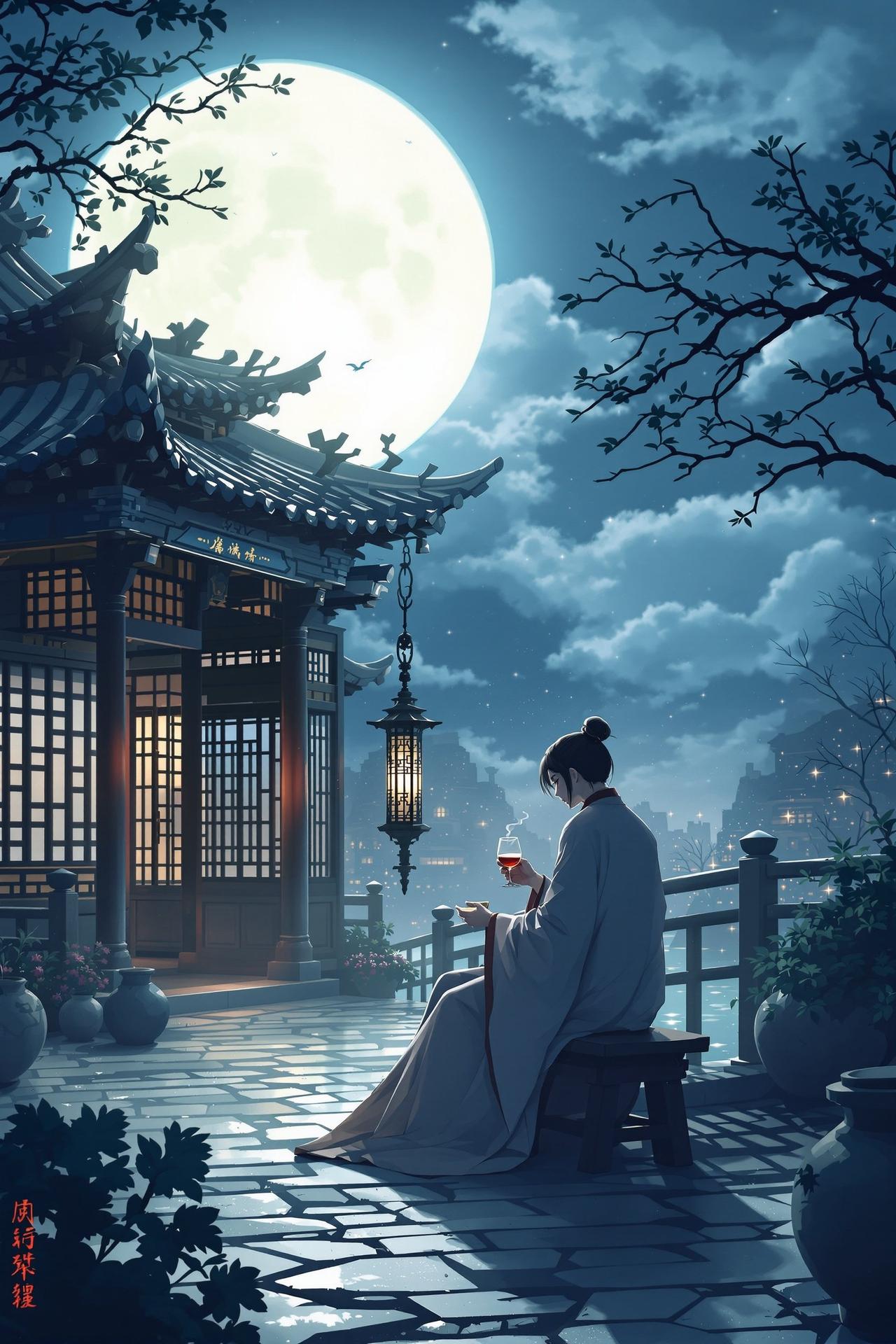 月下独酌 - 久久动漫武侠言情番剧封面